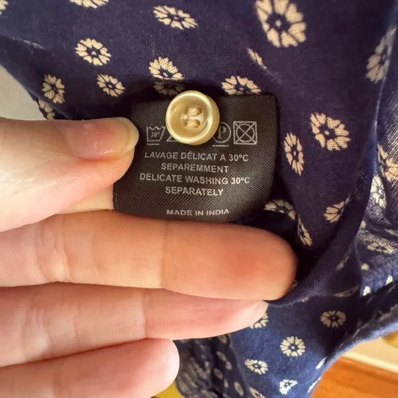 Isabel Marant Étoile Navy Patterned Shirt - Picture 11 of 12